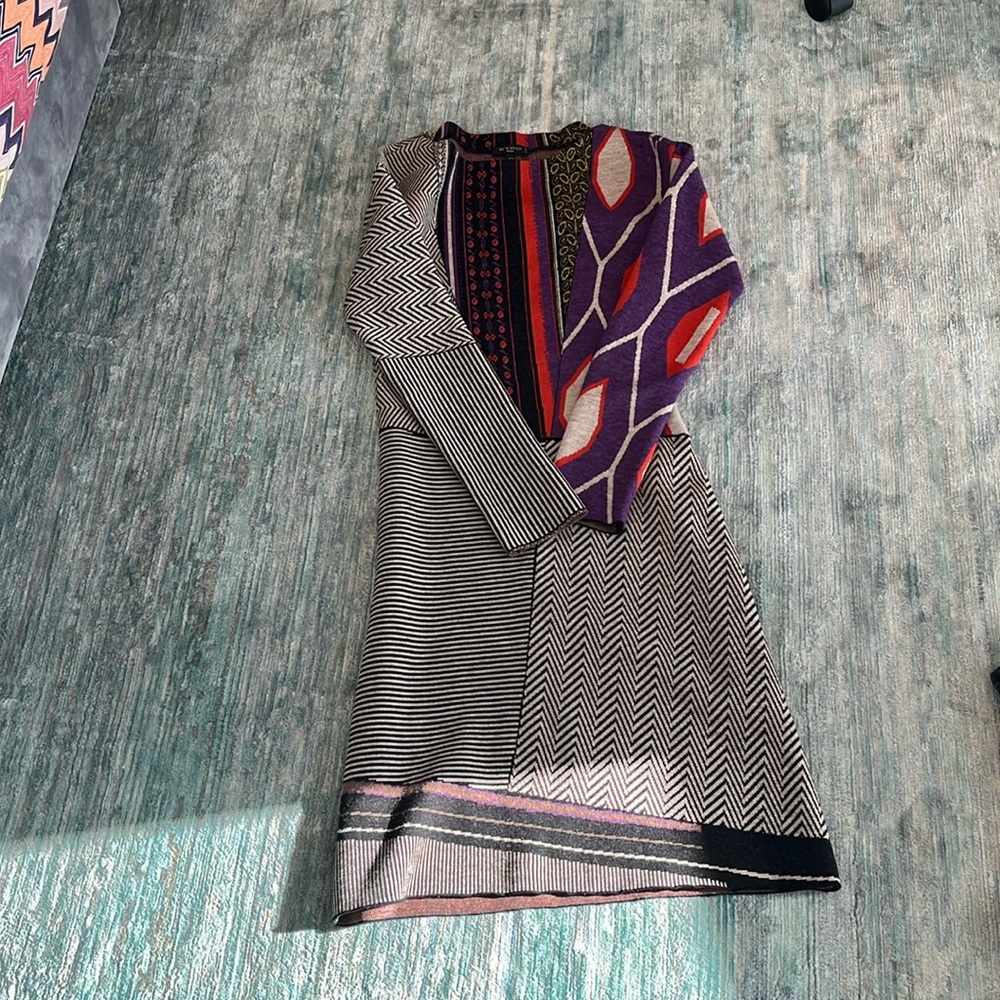Etro milano multi colored sweater dress